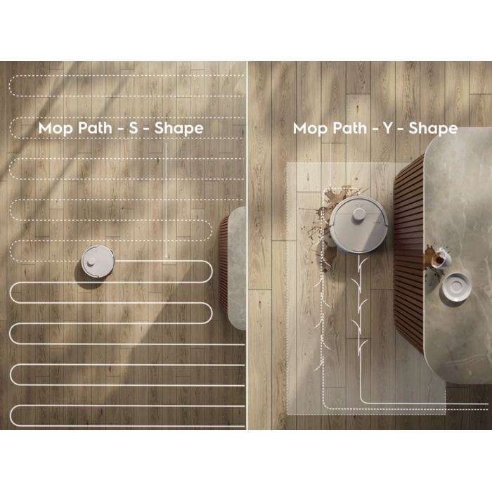 Chooses the best path to clean every type of mess in your home