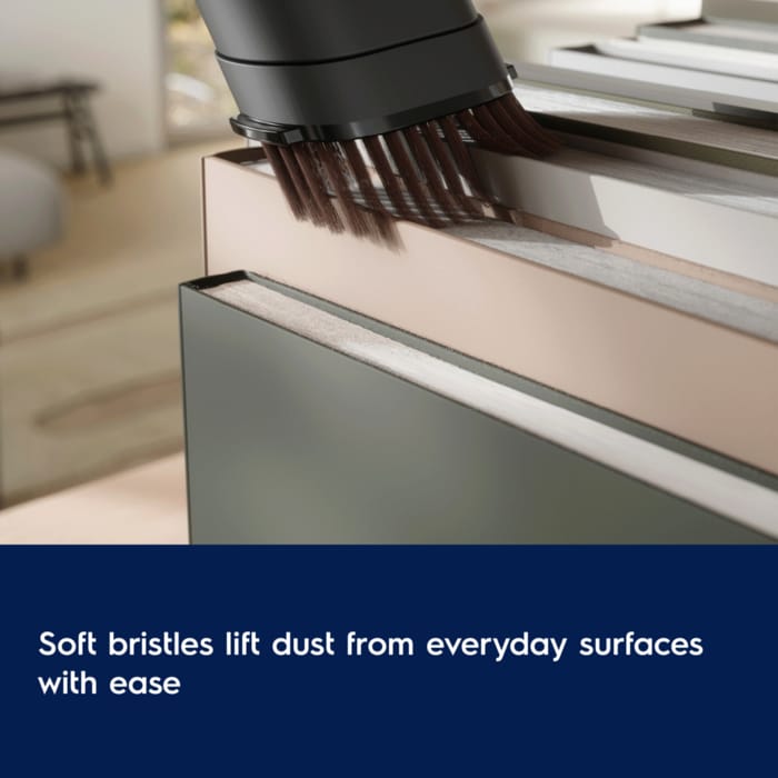 Soft bristles lift dust from everyday surfaces with ease