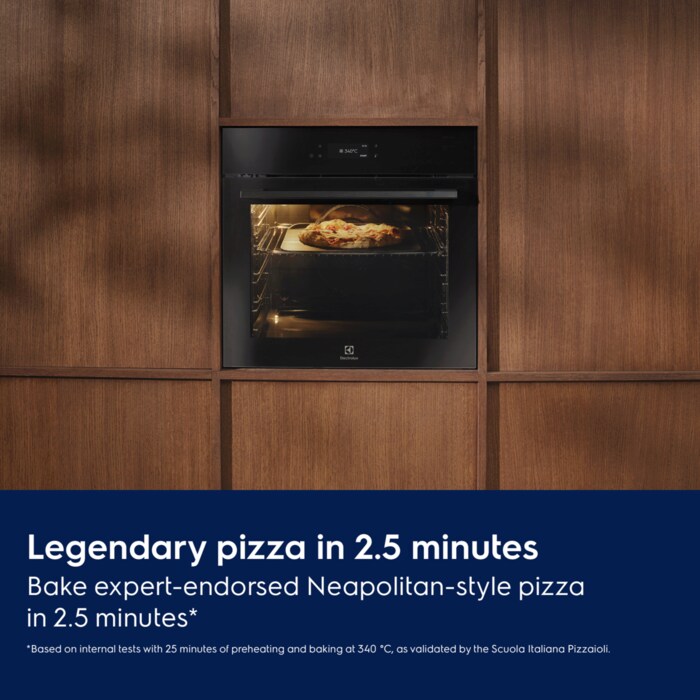 Electrolux Pizza Expert ER oven with a pizza inside