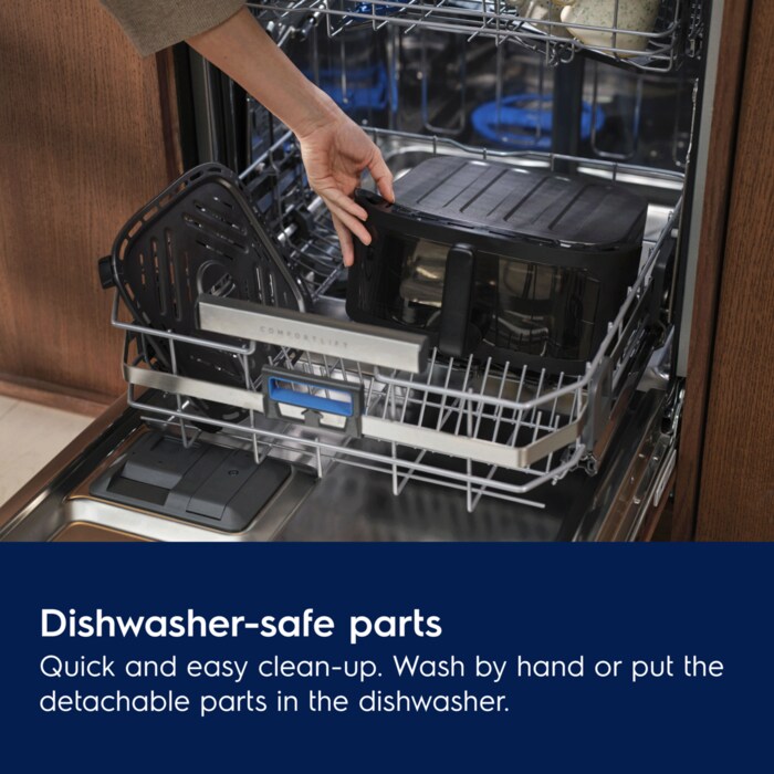 Dishwasher-safe parts
Quick and easy clean-up. Wash by hand or put the detachable parts in the dishwasher.
