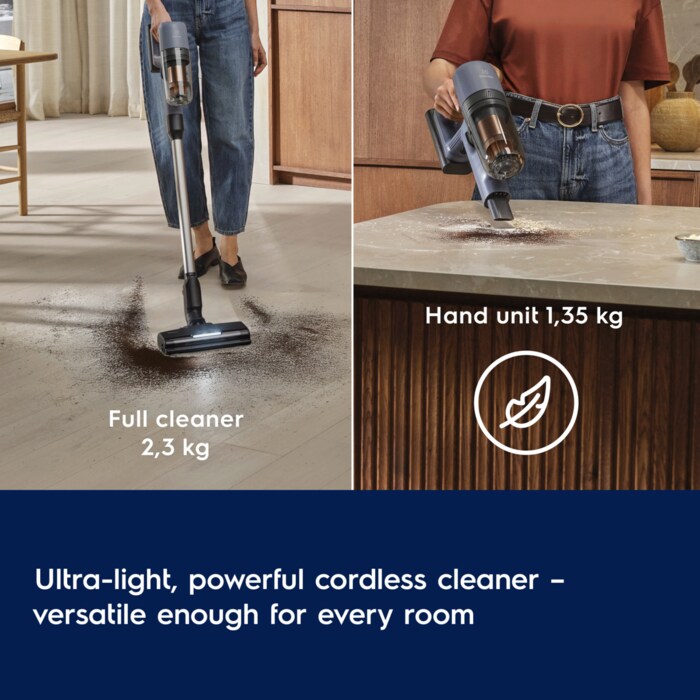 Ultra-light, powerful cordless cleaner – versatile enough for every room 