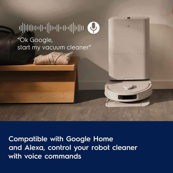 Compatible with Google Home and Alexa control your robot cleaner with voice commands
