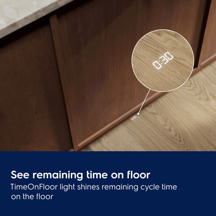 See remaining time on floor. TimeOnFloor light shines remaining cycle time on the floor.