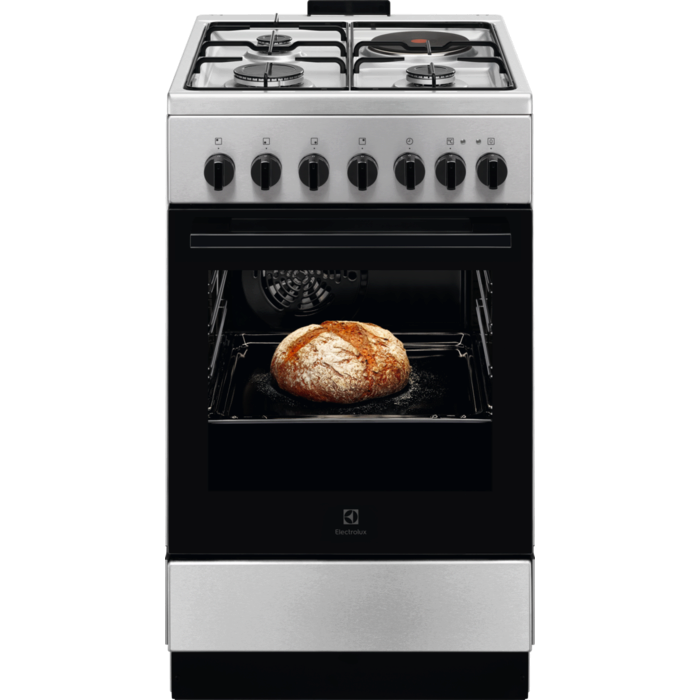 Electrolux 400 Multifunction Sobë Pjata të nxehta solide + Gas gjerësia 50 cm