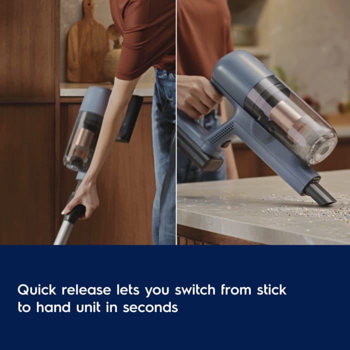 Quick release lets you switch from stick to hand unit in seconds 