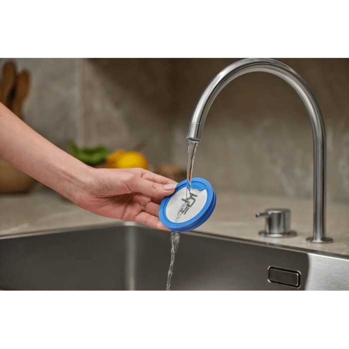filter kit with washable, reusable filters for sustainable use, rinse, wash, dry, and reuse to maintain performance.