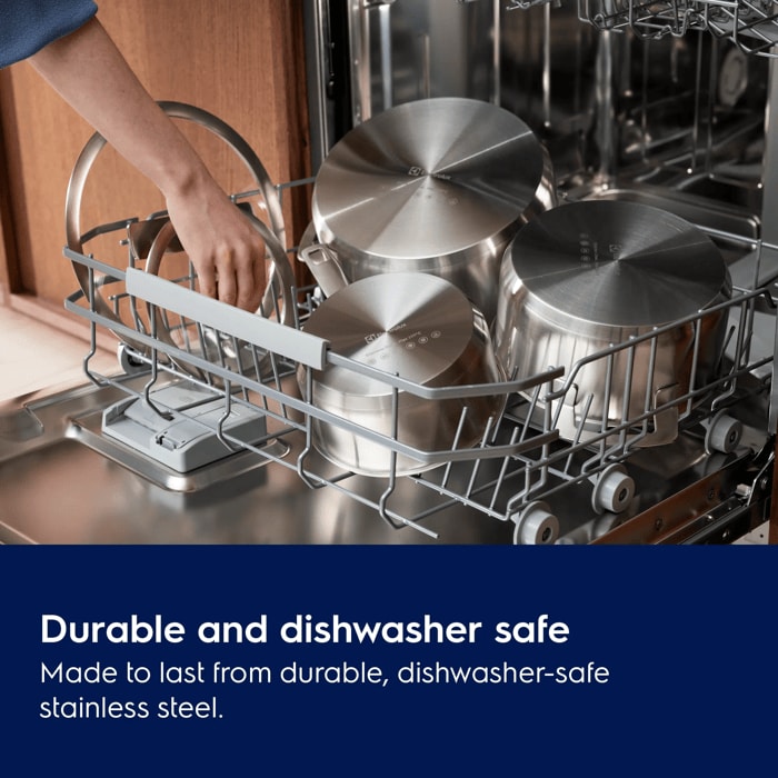 Durable and dishwasher safe. Made to last from durable, PFAS-free and dishwasher-safe stainless steel