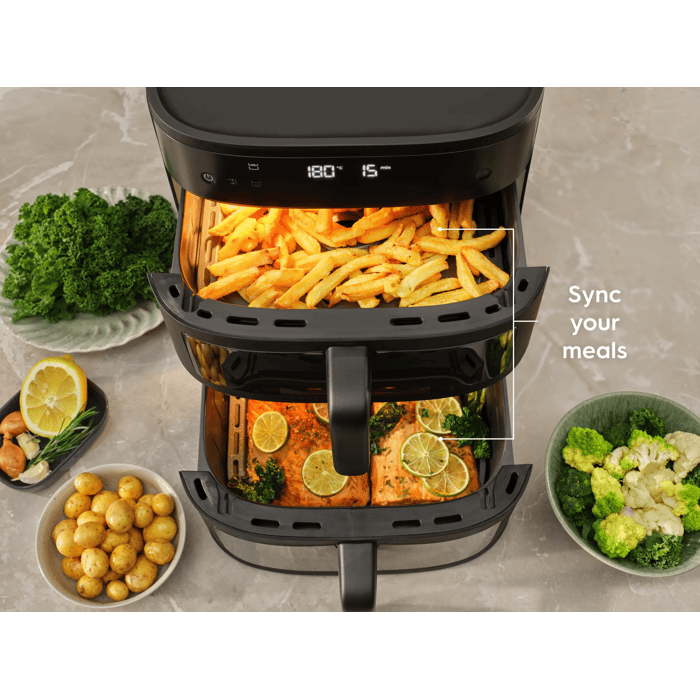 SyncFinish enables you to get two dishes ready at the same time.