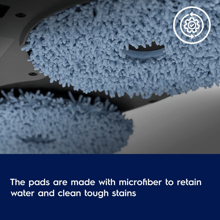 The pads are made with microfiber to retain water and clean tough stains