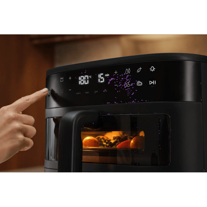 The 800 Dual Air Fryer offers presets and intuitive controls.