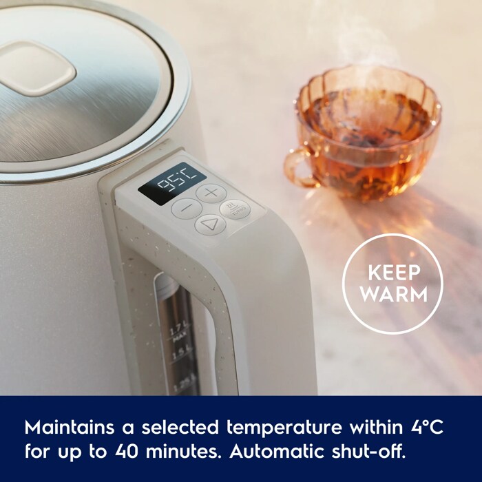 Maintains a selected temperature within 4°C for up to 40 minutes. Automatic shut-off.