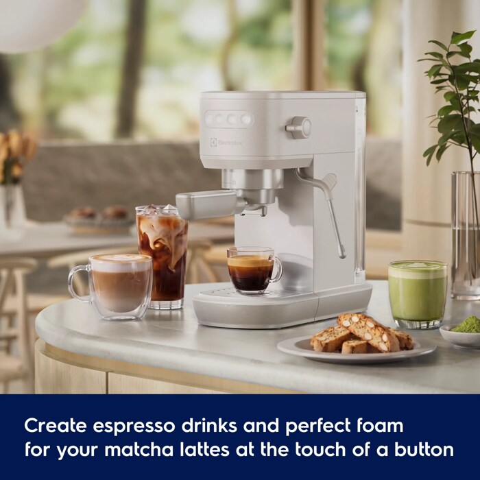 Delicious espresso at the touch of a button. Anytime you want.