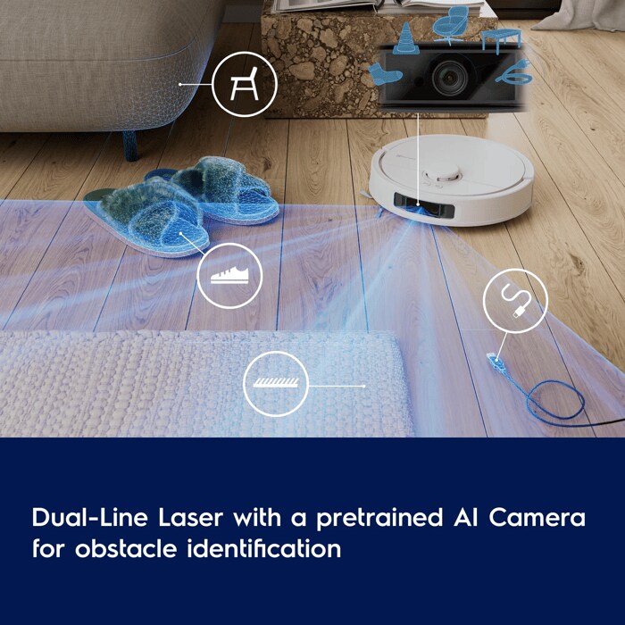 Dual-Line Lazer with a pretrained AI Camera for obstacle identification  