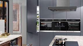 kitchen counter and appliances