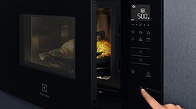 Open microwave door