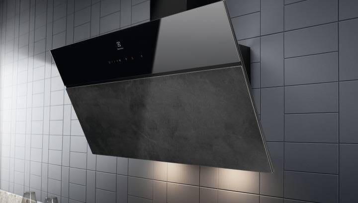 A modern, black cooker hood with the latest innovative features